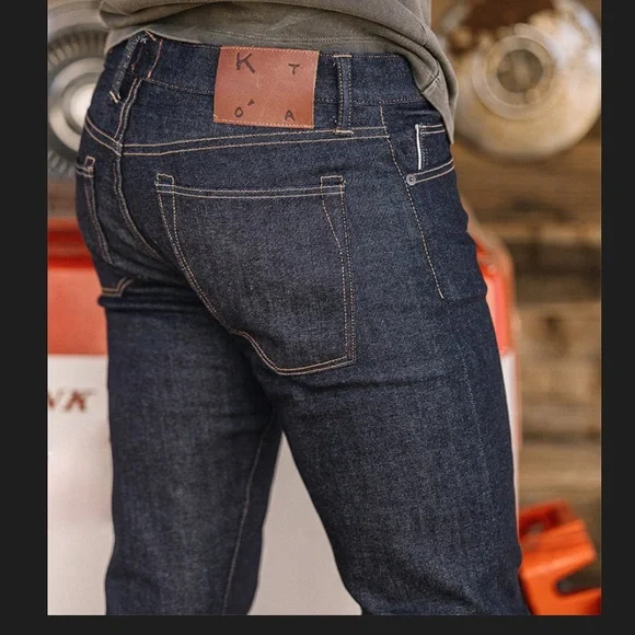 Classic Indigo Slim Fit Jeans - Picture 3 of 9